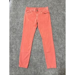 CAbi‎ Women's Skinny Jeans Size 4 Red Peach Light Wash Denim